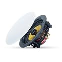 Winston 6.5" 2-Way 90 Watts in-Ceiling Round Passive Ceiling Speakers (Needs Amp), 205mm Cutout Diameter, Whole House Audio, Home Theater, Indoor or Covered Outdoor, 6.5" Woofer