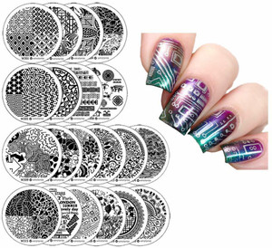 winstonia third generation nail art stamping image plates set 20 pcs