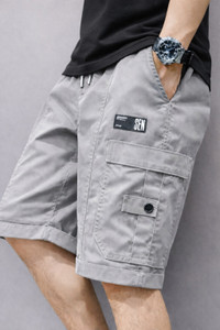 WINSWORLD ENTERPRISE Solid Men Reversible Grey Cargo