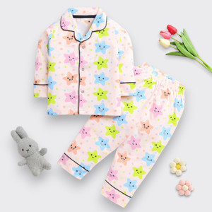 winsworld kids nightwear baby boys  baby girls printed cotton