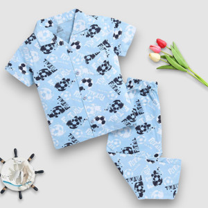 winsworld kids nightwear baby boys  baby girls printed cotton