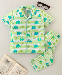 winsworld kids nightwear baby boys  baby girls printed cotton