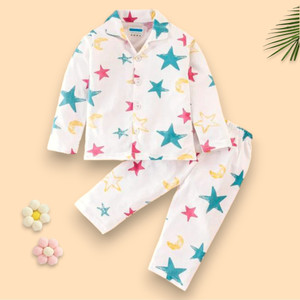 winsworld kids nightwear baby boys  baby girls printed cotton