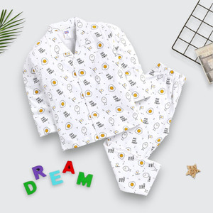 winsworld kids nightwear baby boys  baby girls printed cotton