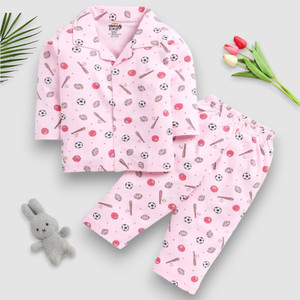 winsworld kids nightwear baby boys  baby girls printed cotton