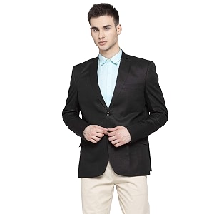 wintage men39s poly blend formal and evening blazer coat jacket black 52