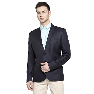 wintage men39s poly blend formal and evening blazer coat jacket xs dark blue