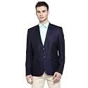 WINTAGE Men's Poly Blend Formal and Evening Blazer Coat Jacket: XS, Navy Blue
