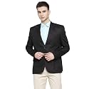 WINTAGE Men's Poly Blend Formal and Evening Blazer Coat Jacket: S, Black