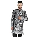 WINTAGE Men39s Embroidered Velvet Bandhgala