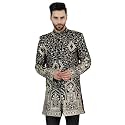 WINTAGE Men39s Embroidered Velvet Bandhgala