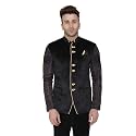 WINTAGE Men39s Jacquard Grandad Bandhgala Coat Nehru