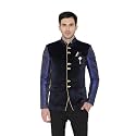 WINTAGE Men39s Jacquard Grandad Bandhgala Coat Nehru
