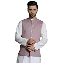 WINTAGE Men39s Linen Cotton Purple Modi Nehru