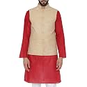 WINTAGE Men39s Linen Cotton Purple Modi Nehru