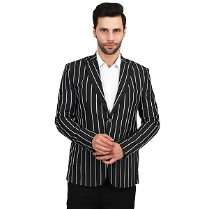 WINTAGE Mens Polyester Cotton Blazer