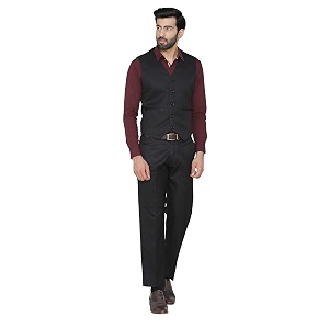 wintage men39s polyester cotton and evening vest amp pant set