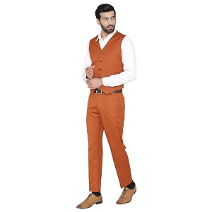 wintage men39s polyester cotton and evening vest amp pant set