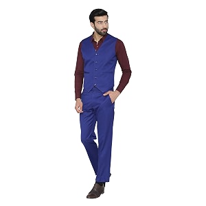wintage men39s polyester cotton and evening vest amp pant set