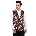WINTAGE Men's Polyester Cotton Christmas Jacket Vest Waistcoat