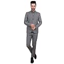 WINTAGE Men's Polyester Cotton Three Piece Suit