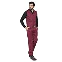 WINTAGE Men's Polyester Cotton and Evening Vest &amp; Pant Set
