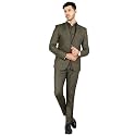 WINTAGE Men's Polyester Cotton Three Piece Suit