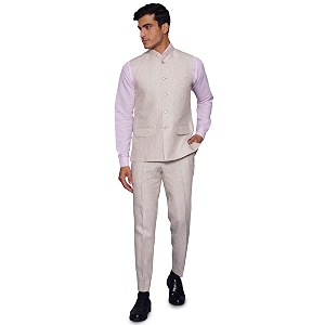 wintage men39s pure linen wedding and evening vest and pant set