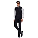 WINTAGE Men's Pure Linen Wedding and Evening Vest and Pant Set