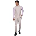 WINTAGE Men's Pure Linen Wedding and Evening Vest and Pant Set