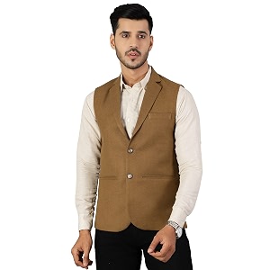 WINTAGE Mens Tweed Wool Modi Nehru Jacket