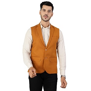 WINTAGE Mens Tweed Wool Modi Nehru Jacket