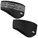 Winter Fleece Ear Warmers Muffs Headband for Men Women- Spring/Autumn/Winter Windstopper for Jogging Running Hiking Skiing Motorcycling Under helmet 2 Packs