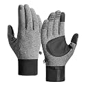 Winter Gloves Men Women Cold Weather Warm Running Gloves Touchscreen Thin Lightweight Liner Glove for Hiking Driving Cycling