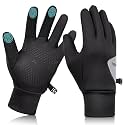 Winter Gloves for Men Women Lightweight Reflective Sports Gloves Touchscreen Anti-Slip Warm Glove for Running, Cycling