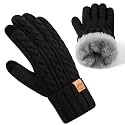 Winter Gloves for Women, Touchscreen Cold Weather Thermal Warm Fleece Lined