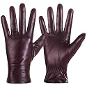 Winter Sheepskin Leather Gloves for Women Touchscreen