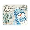 Winter Snowman Mouse Pad 9.5x7.9 Inch with Anti-Slip Rubber Base