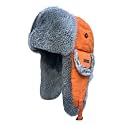 Winter Trapper Hat for Men Women 100% Real Rabbit Fur Russian Fur Winter Ushanka Hat Men Aviator Hat Mens Trapper Hat