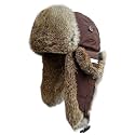 Winter Trapper Hat for Men Women 100% Real Rabbit Fur Russian Fur Winter Ushanka Hat Men Aviator Hat Mens Trapper Hat