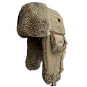 Winter Trapper Hat for Men Women 100% Real Rabbit Fur Russian Fur Winter Ushanka Hat Men Aviator Hat Mens Trapper Hat