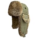 Winter Trapper Hat for Men Women 100% Real Rabbit Fur Russian Fur Winter Ushanka Hat Men Aviator Hat Mens Trapper Hat