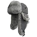 Winter Trapper Hat for Men Women 100% Real Rabbit Fur Russian Fur Winter Ushanka Hat Men Aviator Hat Mens Trapper Hat