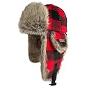 Winter Trapper Hat for Men Women Russian Faux Fur Winter Hat Ushanka Hat Men Aviator Hat