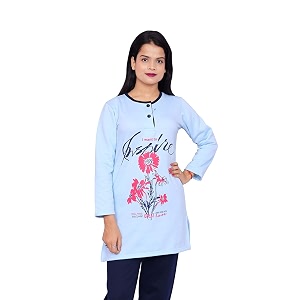 Winter Wear Warm Printed Night Suit