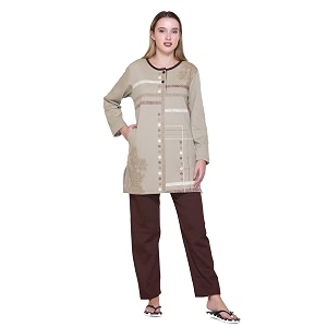 Winter Wear Warm Printed Night Suit