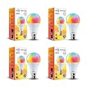 wipro 12W B22 LED White Bulb, (NS1210,Pack of 4)