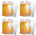 Wipro 8.5W Rechargeable LED Bulb (Pack of 4) with backup of 4 hrs Bulb Emergency Light