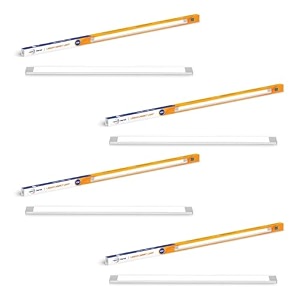 wipro garnet linear under cabinet light 10w neutralwhite aluminium 2ft pack of 4