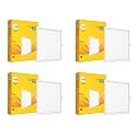 wipro Garnet 10W Square LED Wave Infinity Panel | Neutral White Light (4000K) | Rimless Panel with Ultra-Slim Design | Recessed Down Light for False Ceiling | Cutout - 130x130mm | Pack of 4